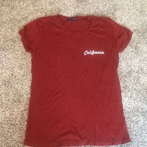 Brandy Melville Red California T-shirt
